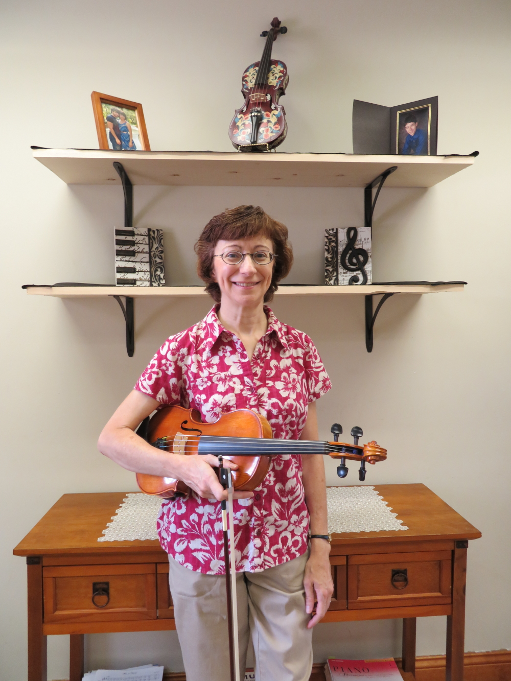 Ann with her violin